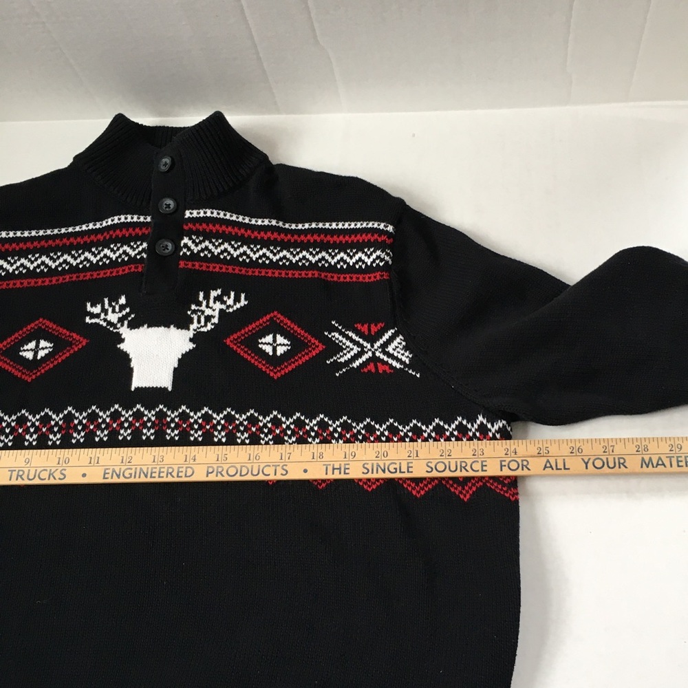 Chaps Ralph Lauren Cotton Button Neck Sweater Sz Large - Picture 9 of 15